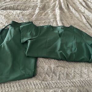 Dark Hunter Green Mandala Scrub Set